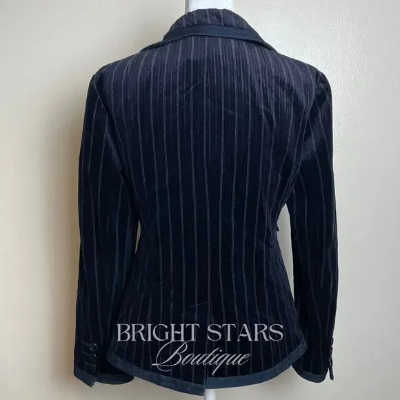Extremely Rare Velvet Blazer ASO Rosalie Hale Twilight Promotional Images Blue - Picture 6 of 12